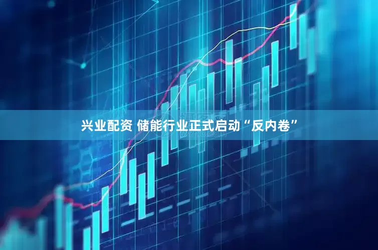 兴业配资 储能行业正式启动“反内卷”